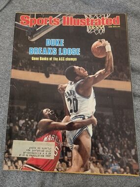 Sports Illustrated Vintage Magazine - Duke Breaks Loose Cover (Blue, Red, White)